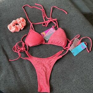 NWT: OneOne Swimwear cheeky bikini set